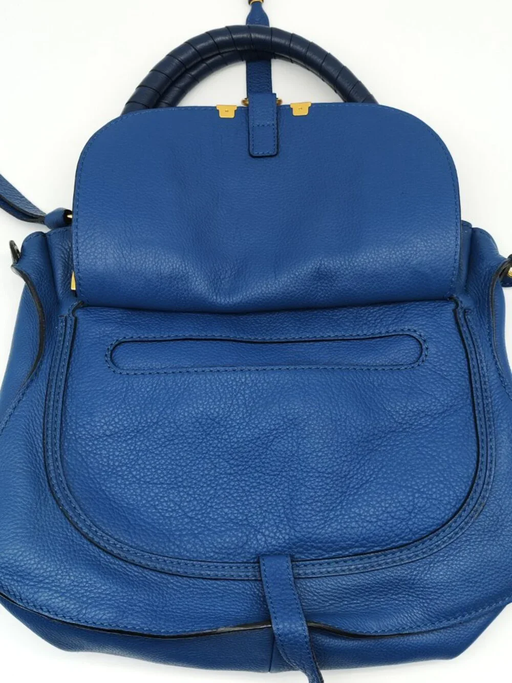 Chloé Marcie Medium Pebbled Leather Satchel Shoulder Bag